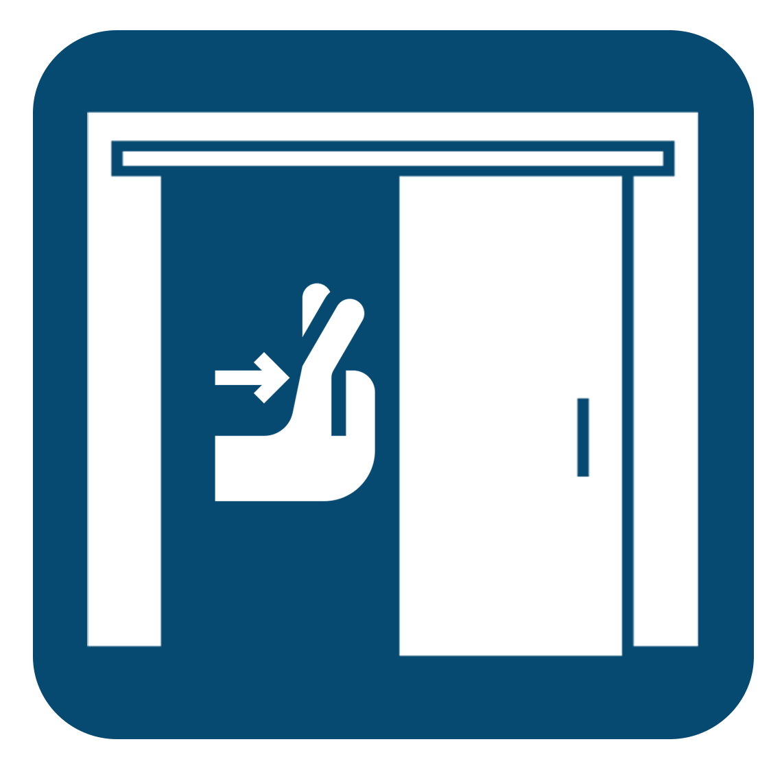Manual ICU sliding door
