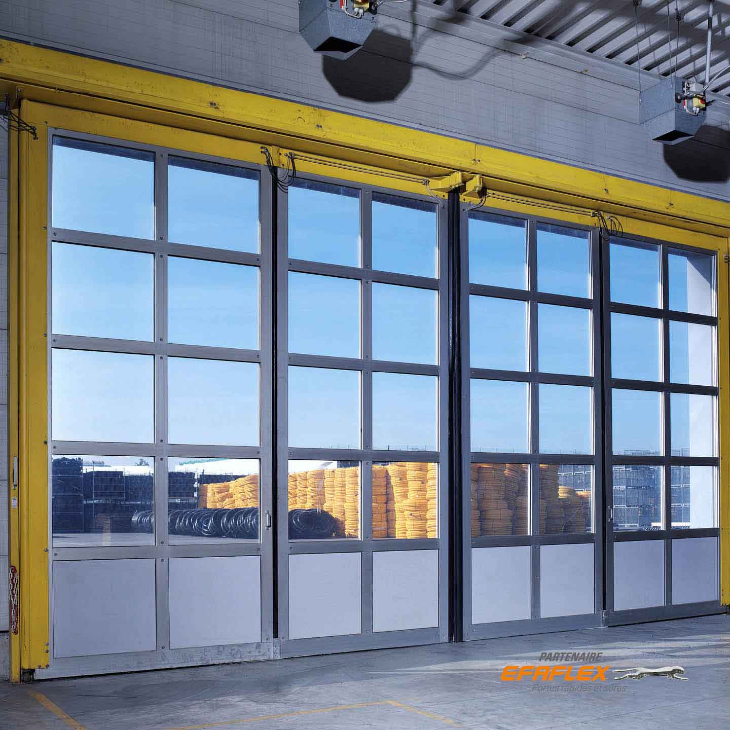 portalp porte pliante accordeon EFAFLEX fermée