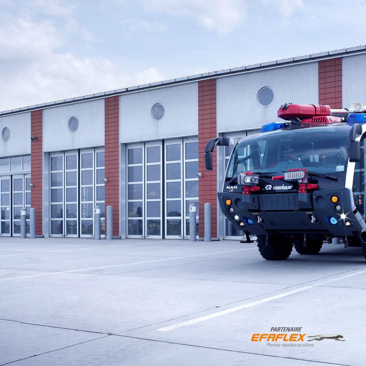 portalp porte pliante accordeon EFAFLEX, fermées